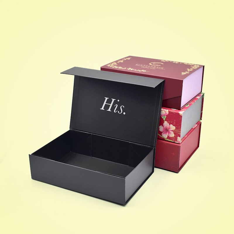 Matt Magnet Luxury Folding Jewelry Magnetic Wedding Packaging Gift Hard Box Full Set Magnetic Closure Custom Box Packaging – Cosmetics Packaging Box and Luxury Cosmetic Box price