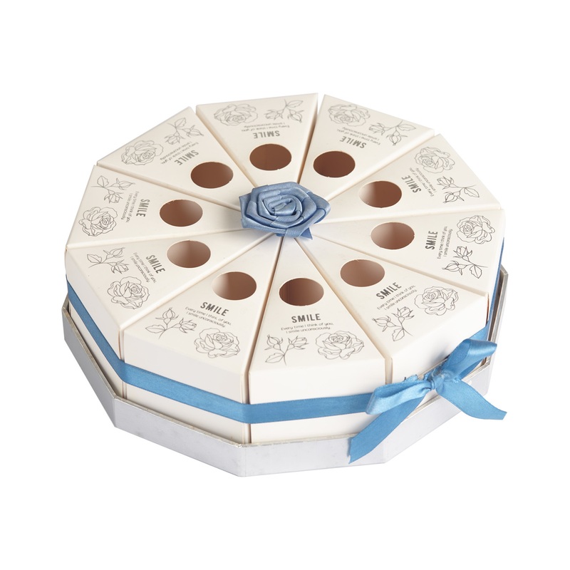 Take Away 10 Pieces Cake Packaging Box Food Grade Display Boxes Holiday Paper Gift Box with Ribbon China FSC material ISO SGS Supplier Paper Box – Wholesale Food Packaging and Chocolate Box price