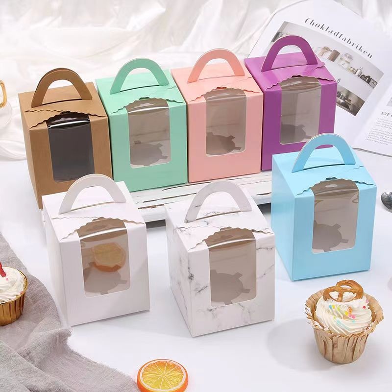 Wholesale Transparent PVC Window Cookie Cupcake Chocolate Gift Box Custom Christmas Packaging Box – Packaging Box and Packaging Carton Box price