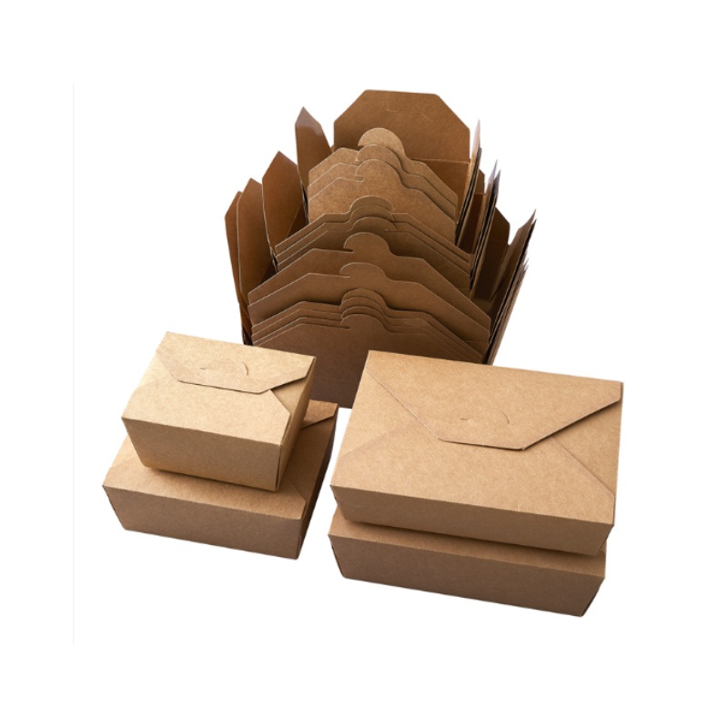 Brown Kraft Paper 337GSM Take Away Box for Food Taking Away – Food Packaging and with Your Own Logo price