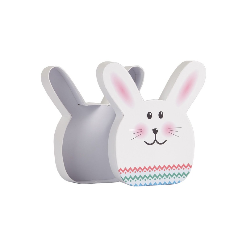 China FSC Material Supplier Easter Bunny Rabbit Shape Lid Bottom Construction Easter Day Gift Packaging Printing Cardboard Box Handmade Paper Box – Packaging Box and Gift Box price