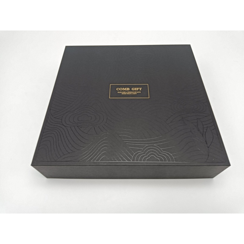 Custom Gold Stamping Logo Printed Paper Rigid Gift Box Empty Black Lid and Base Packaging Box – Folding Packaging Paper Box and Paper Packaging Box price