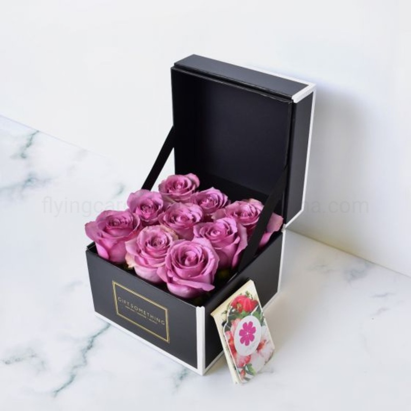 Custom High-End Recyclable Folding Gift Box Creative Flip Packaging Box Cardboard Box Flowers – Packing Box and Paper Box price