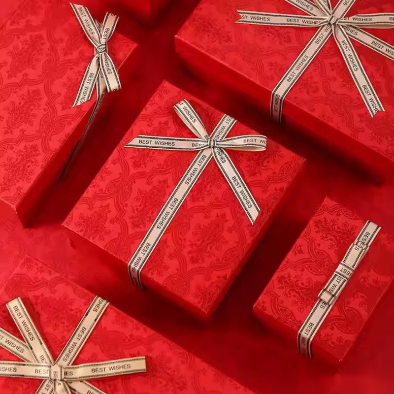 Customized Design Chinese Style Red Luxury Paper Rigid Floding Packaging Double Opening Gift Box – Chinese Style Box and Elegant Customised Gift Box price