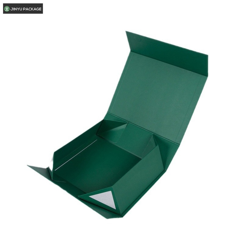 Fashion Fancy Green Color Paper Magnetic Folding Gift Packaging Box Wholesale – Gift Folding Box and Paper Folding Box price