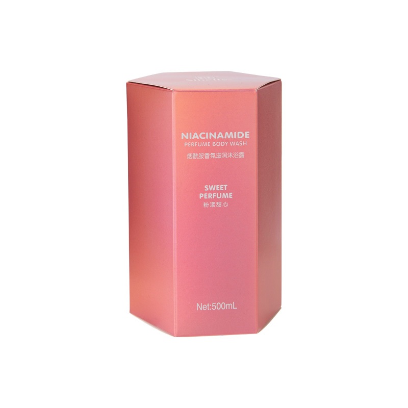 Glossy Pink Six Edges Soft Paper Gift Packaging Whitecard Lid Bottom Cosmetic Box – Paper Gift Box and Paper Packaging price