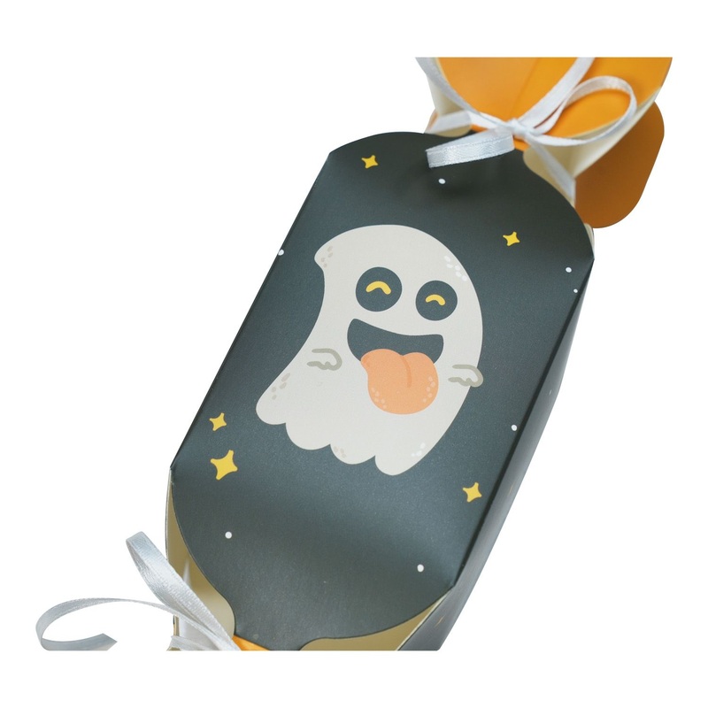 Halloween Party Favors Decorations Treat Bags Paper Box Gift Packaging Candy Chocolate Goodie Bags Trick or Treat Customized Gift Box with Ribbons – Packaging and Gift Box price