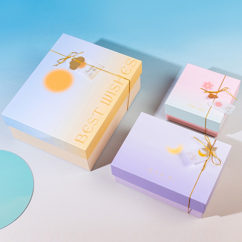 Wholesale Customized Logo Colorful Environmentally Friendly Recyclable Wedding Holiday Cosmetic Gift Boxes – Big Gift Box and Custom Box price