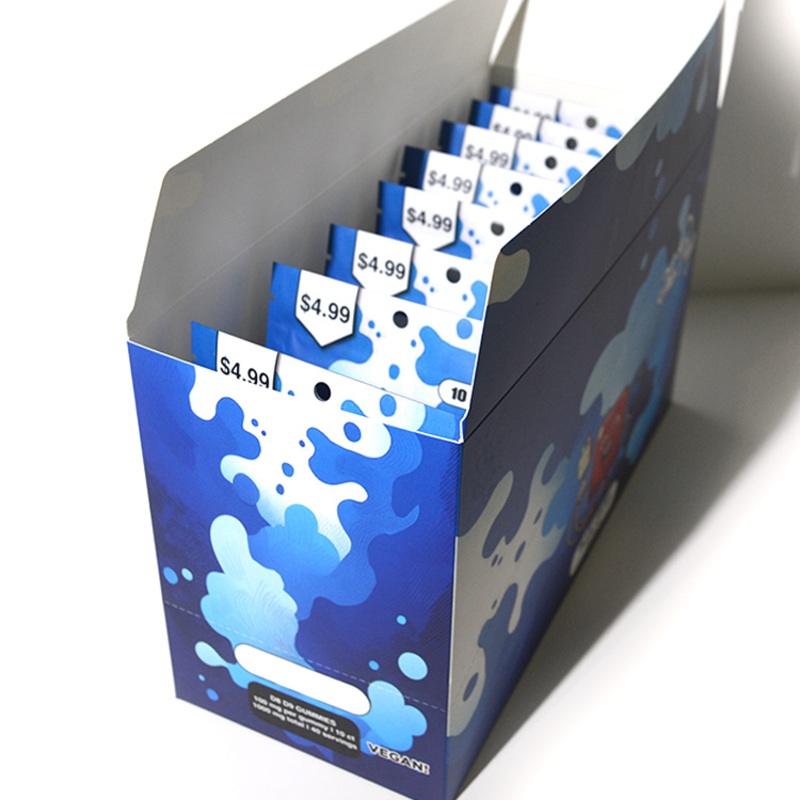 Candy Snack Cosmetic Custom Chocolate Gift Packaging Food Boxes Display Paper Box – Delivery Box Display and Mylar Bags with Display Box price