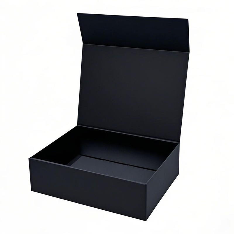 Custom Logo Matt Black Luxury Packing Recyclable Cardboard Magnetic Folding Gift Box Rigid Boxes for Wig Clothes Hats Shoes – Custom Box and Pcakaging Box price