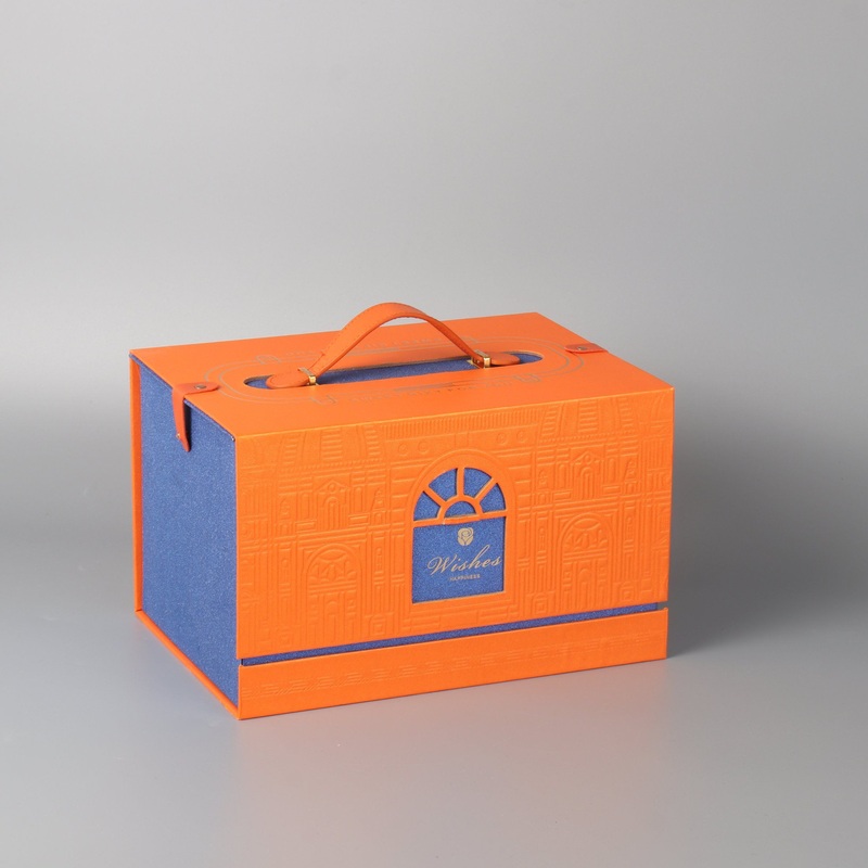 Deluxe Customized Logo Flip Cardboard Magnetic Gift Packaging Box with Carrying Handle – Jewelry Box and Gift Box price
