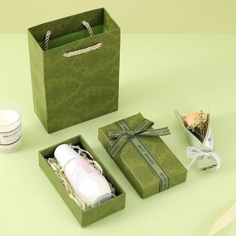 Environmentally Friendly Green Scarf Box Custom Gift Box Packaging Box Perfume Cosmetic Lipstick Boxes – Box and Packaging price