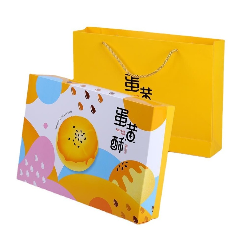 High End Customized Food Grade Packing Box Cake Bread Dessert Top and Base Cardbaord Box with Rope Handle Paper Bag – Cookies Box and Cardbaord Box price