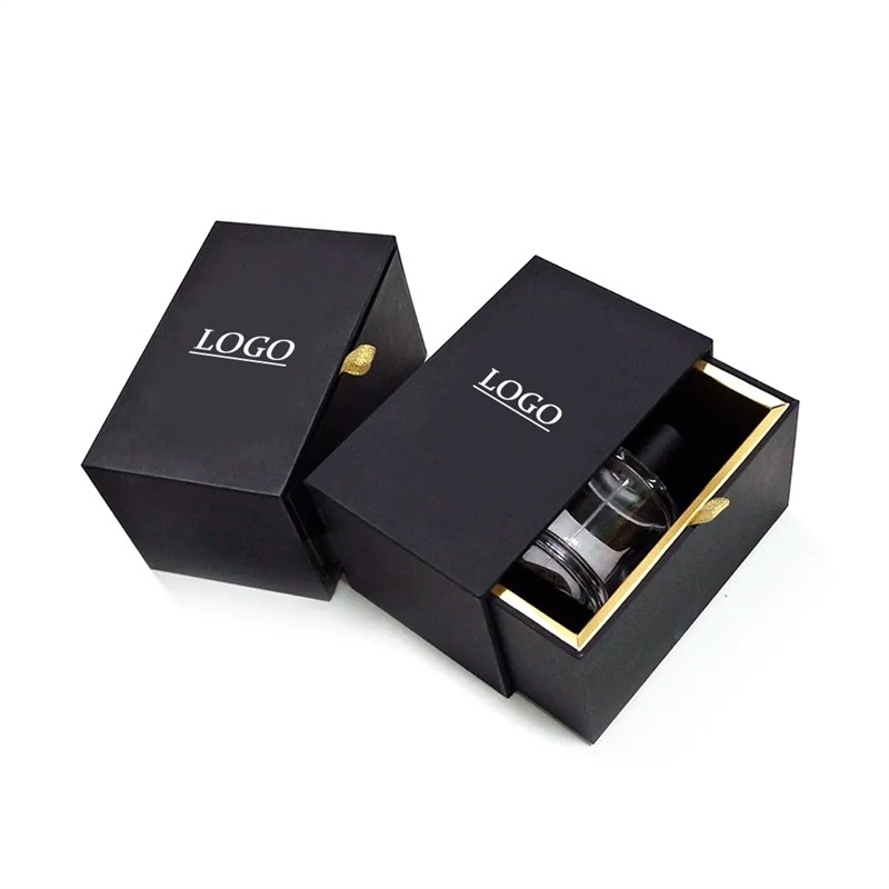 Luxury Perfume Bottle Packaging Boxes Custom Logo Cardboard Drawer Perfume Gift Box with EVA Insert – Custom Box and Pcakaging Box price