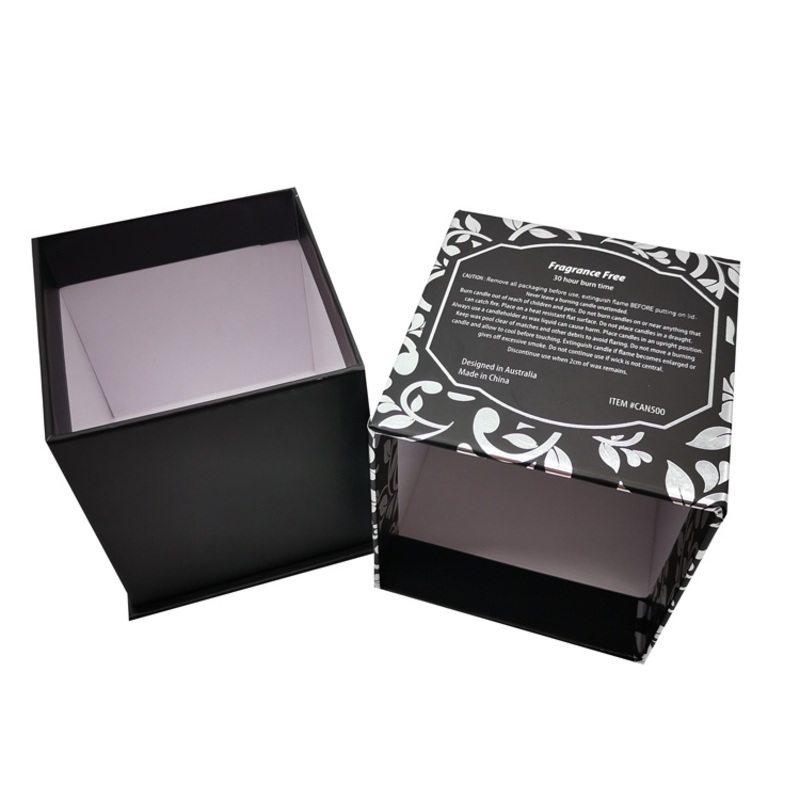 Matte Black Custom Wholesale Candle Jar Gift Paper Boxes – Magnet Box and Custom Gift Box price