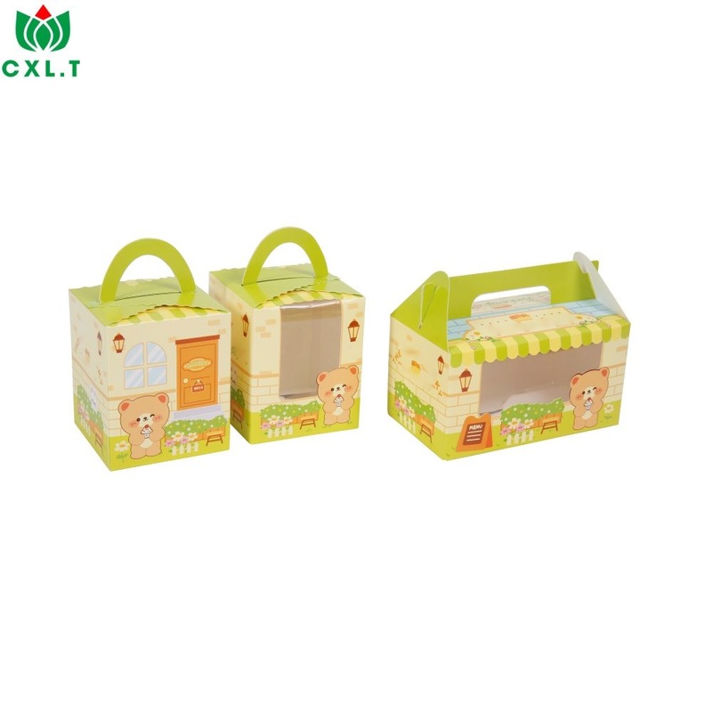 Wholesale Sandwich Bread Sweet Packaging Handle Family Picnic Bakery Food Packaging Box – Packaging Box and Food Box price