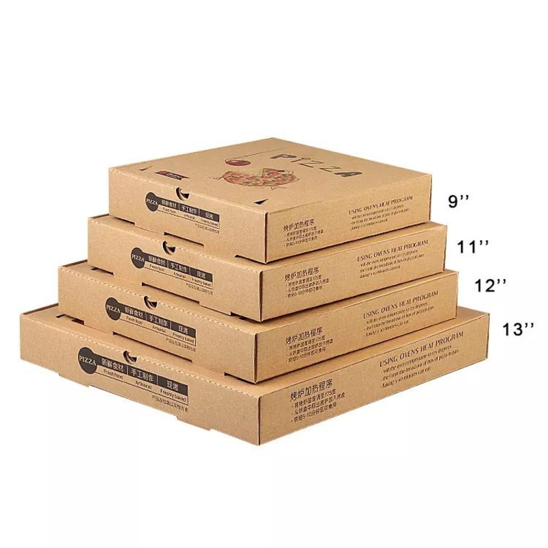 China Wholesale Kraft Paper Pizza Box Cartons Cheap Recycle Corrugated Paper Pizza Box – Packaging Paper Box and Gift Magnetic Box price