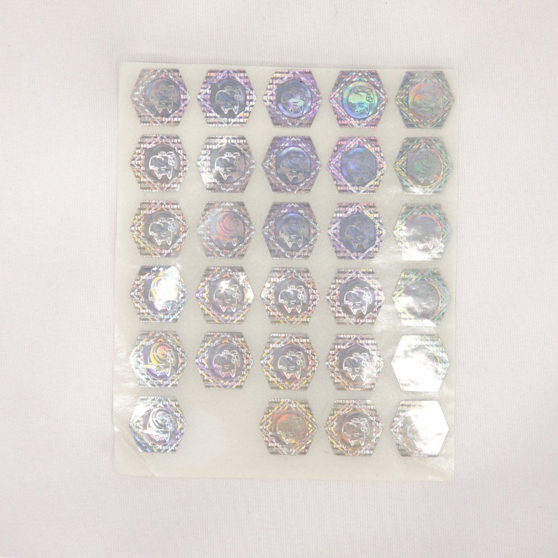 Custom Printing Laser Holographic Seal Overlay Sticker Wick Sticker Roll Foil Security Logo Label – Paper Sticker and Round Sticker price