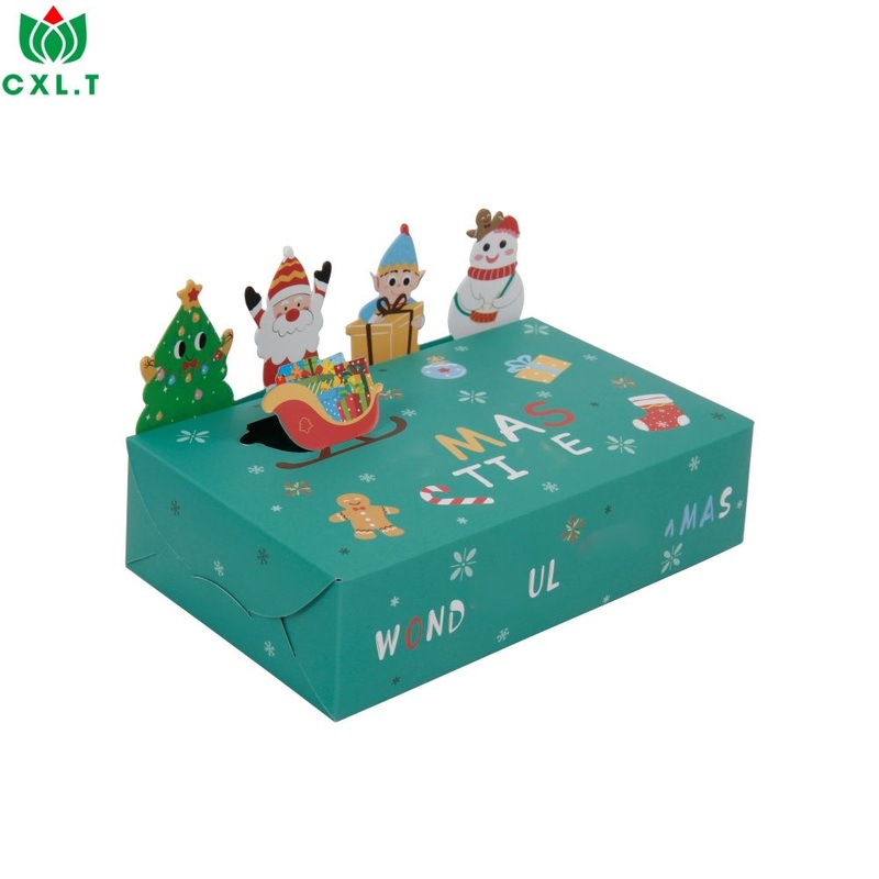 Factory Custom Design Eco Friendly Christmas Packaging Food Candy Gift Chocolate Box – Chocolate Box and Food Box price