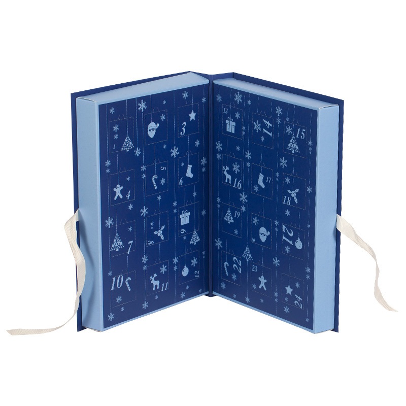 Festive Countdown to Christmas Blue Advent Calendar Gift Box – Chocolate Box and Wholesale Food Packaging price