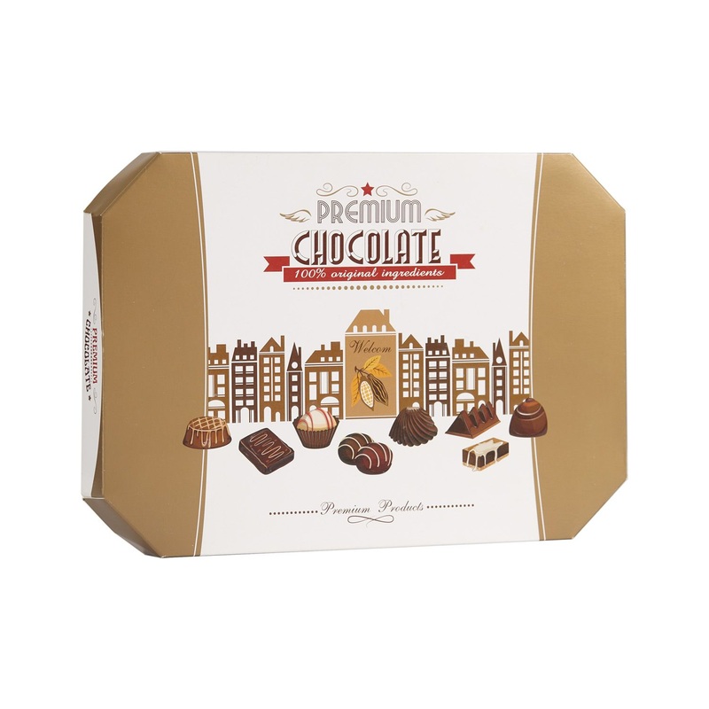 Food Grade Gold Card Paper Packaging Paper Separator Inlay Paper Insert Special Hexagon Shaped Chocolate Display Gift Box with Lid – China Wholesale and Gift Box price