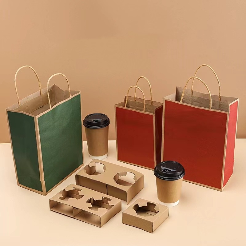 Gift Shopping Paper/Coffee/Craft Paper/Food Packaging/White Kraft Paper/Kraft Paper Pointed Bottom/Paper Shopping/Aluminum Foil Pointed Bottom Bag – Box and Packaging price