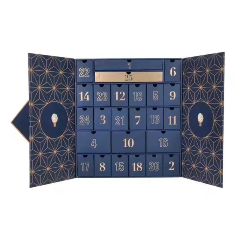 2025 Free Design Exquisite Adent Calendar Packaging Box for Storing Cosmetics and Jewelry – Advent Christmas Calender Gift Boxes and Customizable Packaging Gift Boxes price