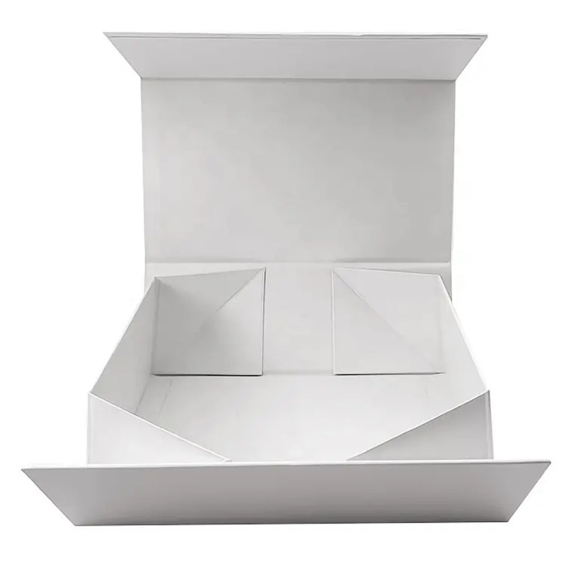 Big Logo Folding Cardboard White Luxury Gift Packaging Rigid Magnetic Paper Boxes – Magnetic Package and Shoes & Clothing Box price