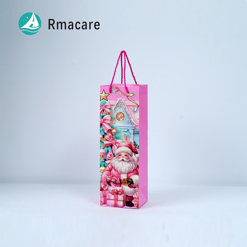 Christmas Gift Bags Wine Gift Bags with Unique Christmas Designs with Ribbon Handles, Reusable Wine Bottle Wrap Bags for – Wine Bag and Gift Bag price