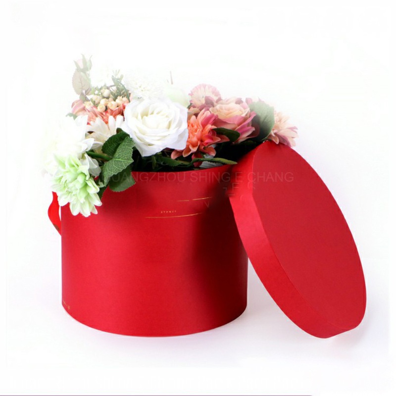 Custom Rugid Hard Paper Cylinder Round Paper Factory Exquisite Flower Gift Box – Storage Box and Rigid Box price