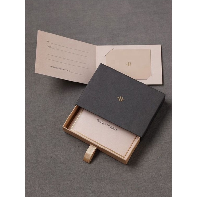 Luxury Fancy UV Coating Hot Stamping Black Custom Logo Printed Cardboard Jewelry Paper Box Sliding Gift Box Jewelry Drawer Box – Gift Wraps and Packaging Roll price