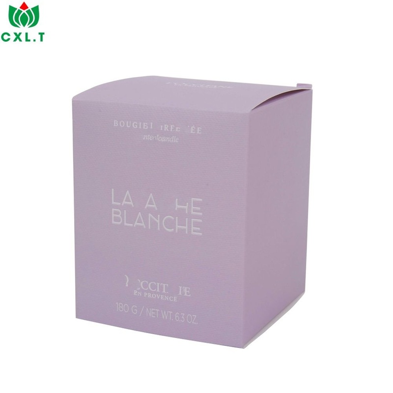 Luxury Gift Recyclable Paper Customizable Pattern Cosmetic Perfume Candle Packaging Box – Candle Packaging Box and Candle Box price