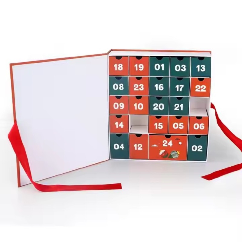 Personalized Advent Christmas Calender Gift Boxes Holiday Jewelry Box with Sweet Chocolate Surprises – Advent Christmas Calender Gift Boxes and Customizable Packaging Gift Boxes price