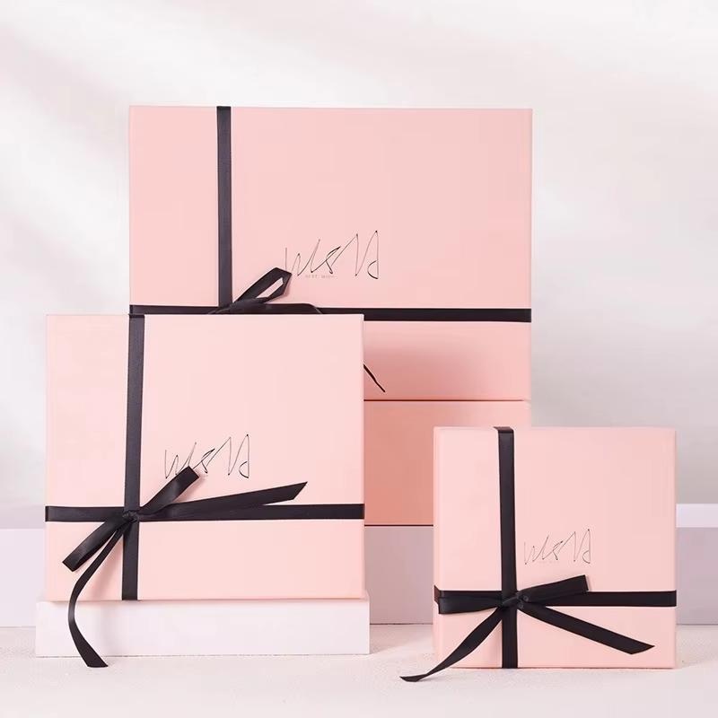 Pink Luxury Gift Box Birthday Gift Box Silk Scarf Perfume Wig Packaging for Valentine Day Gift – Packaging Box and Packaging Carton Box price