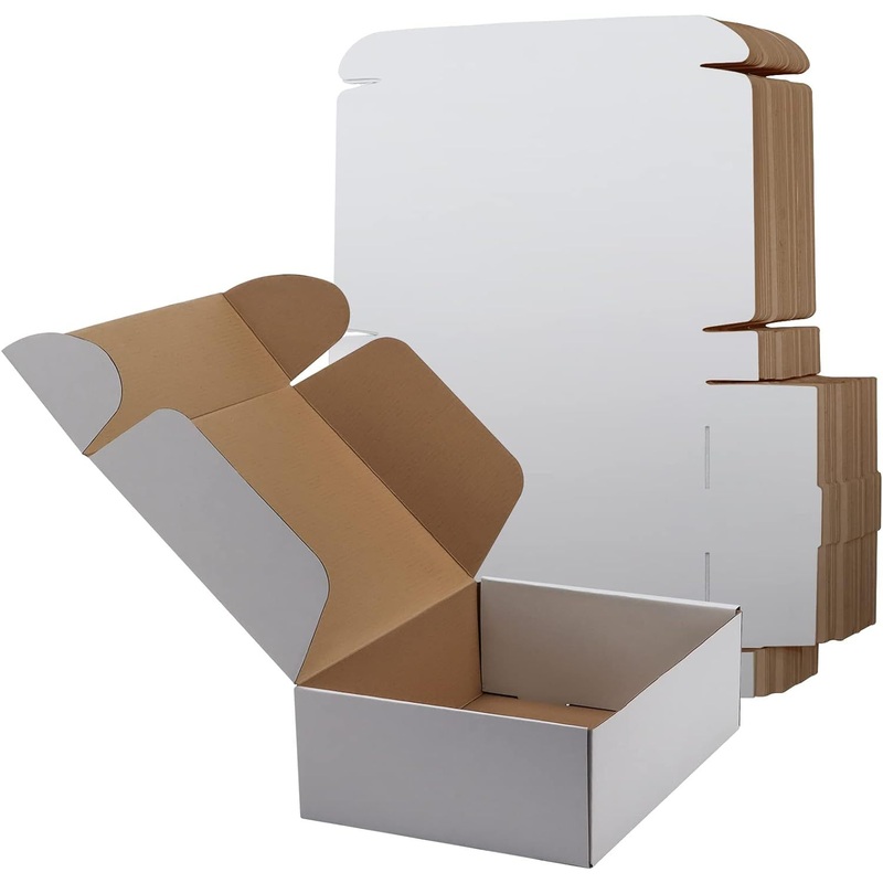 12X9X4 Inches Shipping Boxes Set of 50, White Medium Corrugated Cardboard Box, Mailer Boxes for Packing Small Business – Shipping Box and Mailing Box price