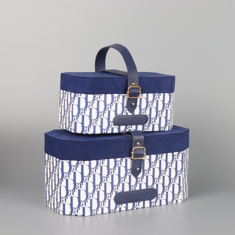 2024 New Unique Blue Design Birthday Party Gift Storage Packaging Boxes – Jewelry Box and Gift Box price