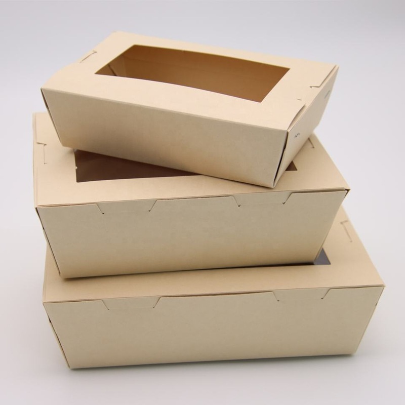 Biodegradable Recycle Customized Printing Disposable Take Away Packing Food Grade Cardboard Kraft Paper Noodle Box – Leather Belt Box and Necklace Boxes price