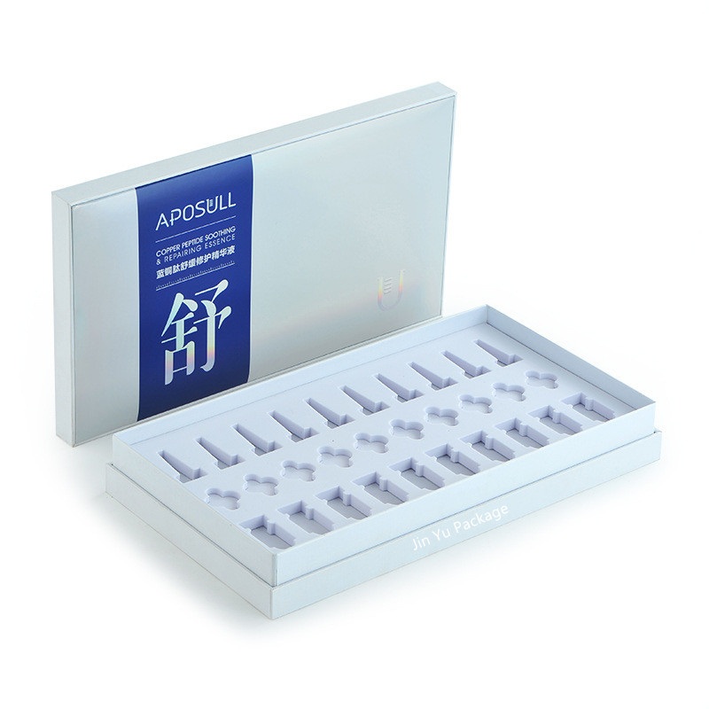 Custom Lid Bottom Style Paper Gift Cosmetic Packaging Box with EVA Foam – Lid off Paper Gift Box and Custom Paper Gift Box price