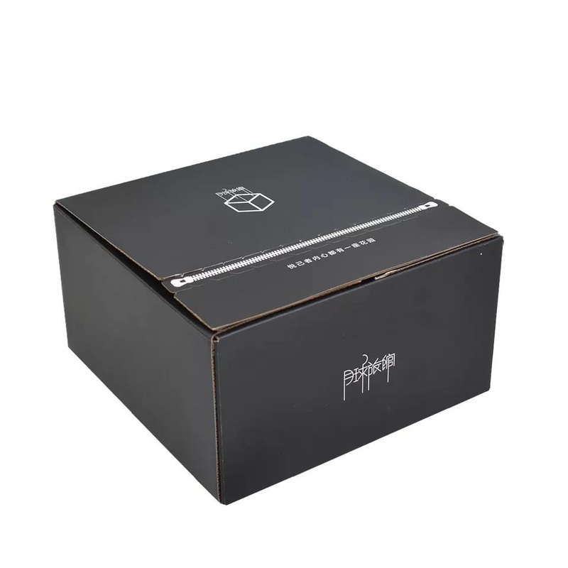 Custom Logo Printed Corrugated Cardboard Black Cosmetic Set Zipper Shipping Mailer Carton Packing Packaging Box with adhesive Strip – Cosmetic Packaging Box and Cosmetic Box price