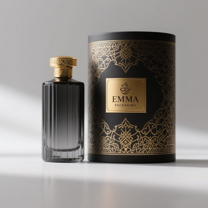 Cylinder Round Perfume Box for Ramadan Arabic Luxury Packaging – Maquillaje and Vaper price