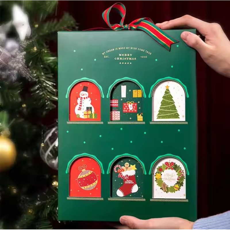 Bespoke Unique Holiday Advent Christmas Calendar Blind Gifts Box with Surprise Cosmetics Jewelry and Treats – Advent Christmas Calender Gift Boxes and Customizable Packaging Gift Boxes price