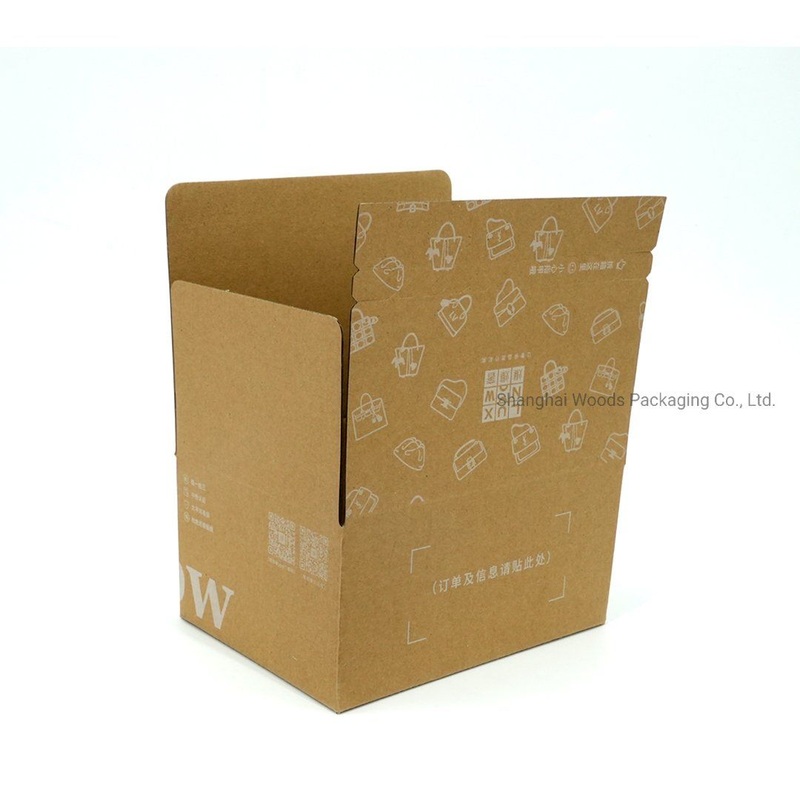 Brown Custom Logo Eco Friendly Color Printing Foldable Shoe Packaging Kraft Corrugated Paper Boxes – Custom Box and Shipping Box price