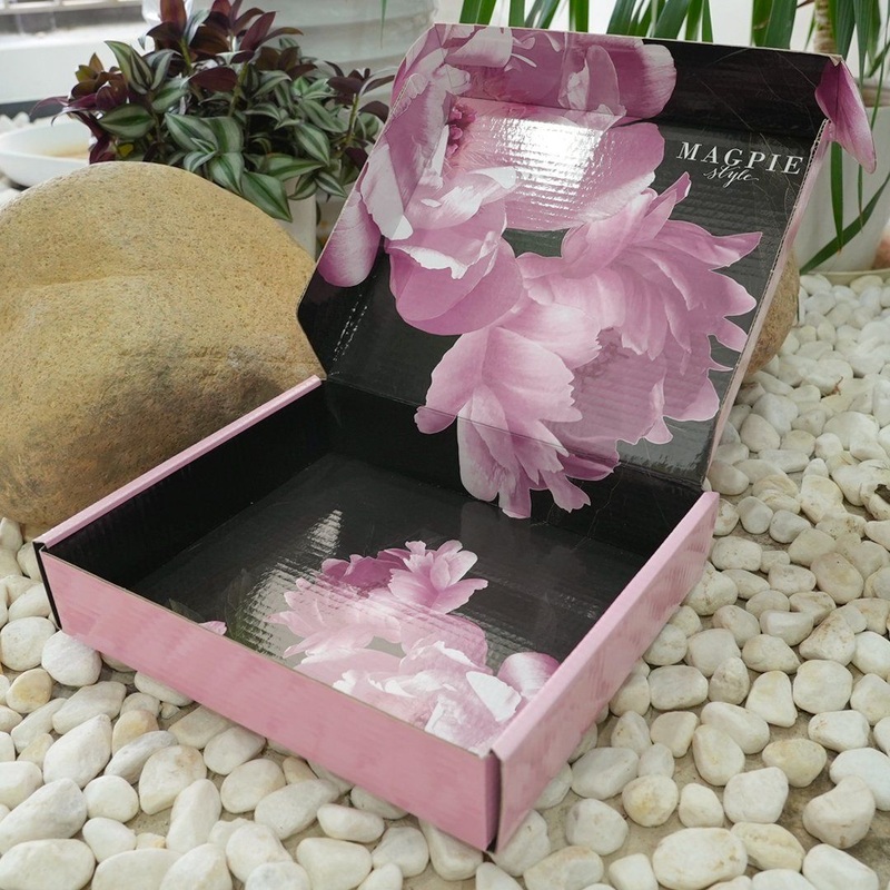 Custom Pink Glossy Cosmetic Set Gift Mailing Box – Glossy Cosmetic Set Boxes and Pink Color Printing Mailer Box price