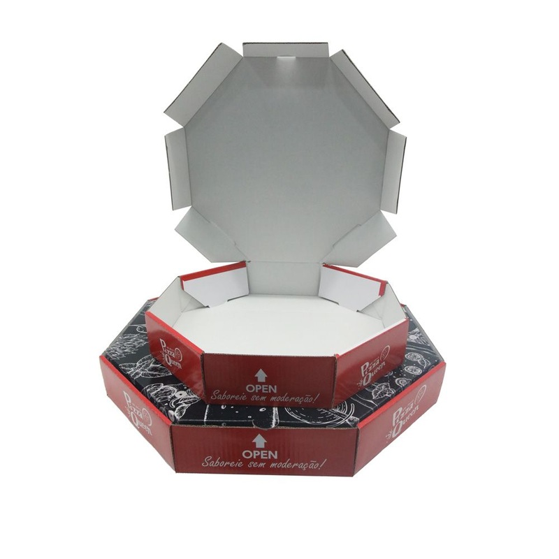 Octagon Pizza Box Custom Wholesale High Quality 6 7 8 9 13 15 16 Inch with Full Color Printing – Pizza Box and Custom Pizza Box price
