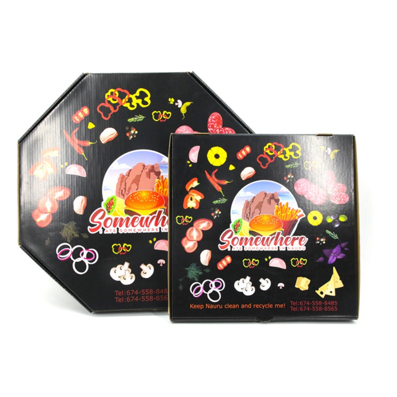 Wholesale Customized Size and Shape Take-Away Food Grade Corrugated Pizza Box – Packaging Box and Cardboard Box price