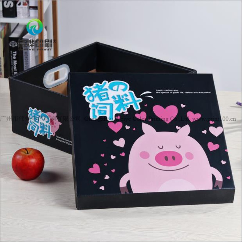 Corrugated Paper Printing Color Food (Cartoon 2) Storage Packaging Box – Packing Box and Gift Box price
