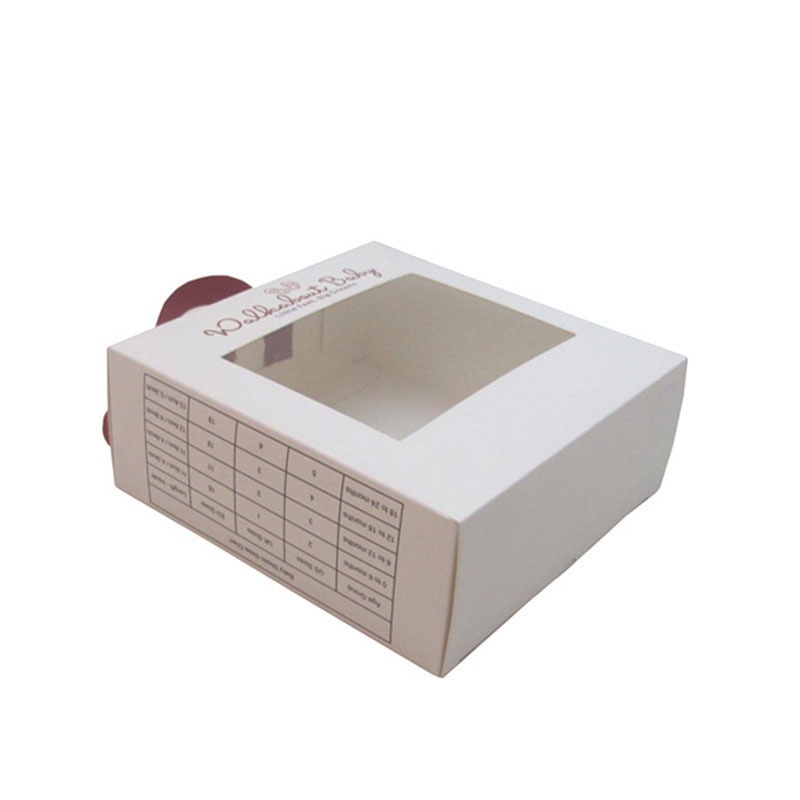 Custom Printing Luxury White Paper Printing Gift Packaging Box with Window and Ribbon – Packaging Box and Paper Box price