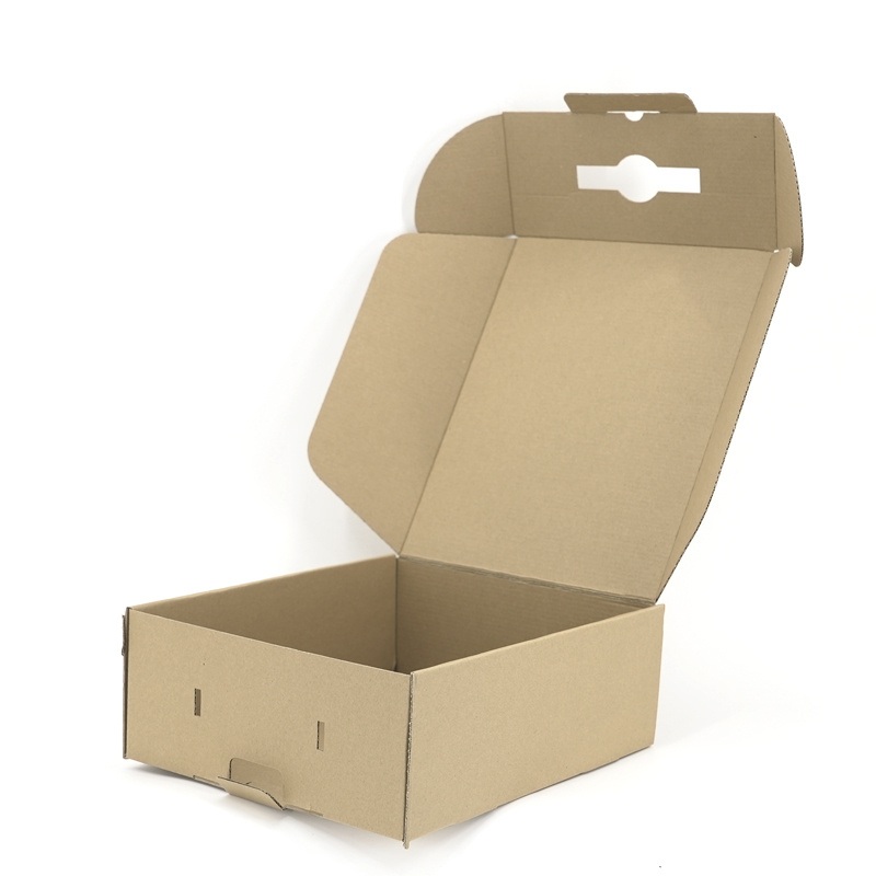 Free Sample Custom Logo Plain Corrugated Hat Shipping Paper Box with Handle – Hat Shipping Box and Hat Box price