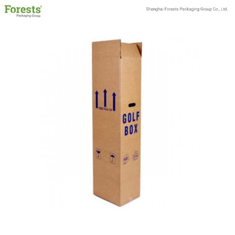 Long Brown Packaging Carton Box for Sporting Goods Golf Corrugated Carton – Golf Packaging Cartons and Golf Packaging Box price