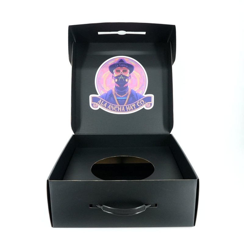 Personalized Custom Fedora Hat Box Packing Cap Box Handle Paper Box for Cowboy Hat Packaging – Tube Box and Gift Packaging price